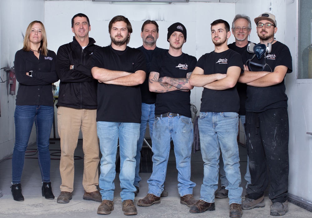 The Helios team on the floor at Klopp Collision, Sewell NJ